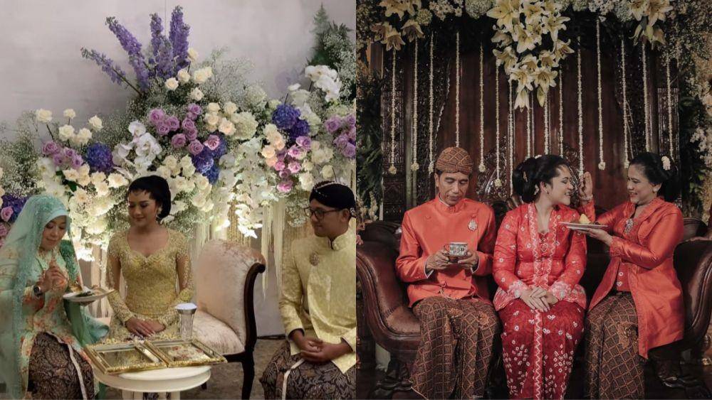 Midodareni Erina Gudono dan Kahiyang Ayu. (instagram.com/delmoraattire | allseasons-photo.com)