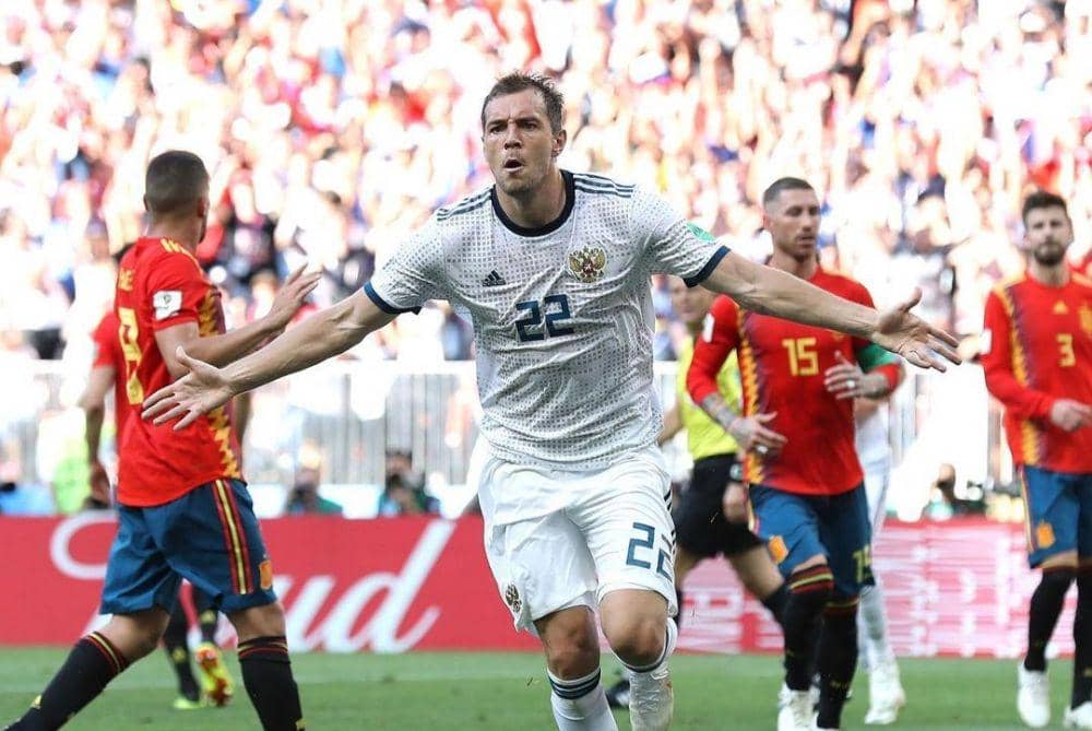 laga Rusia lawan Spanyol Piala Dunia 2018 (instagram.com/teamrussia)