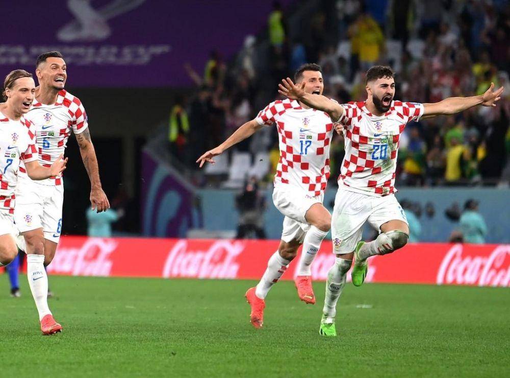 pemain Kroasia merayakan kelolosan mereka ke semifinal Piala Dunia 2022 (instagram.com/fifaworldcup)