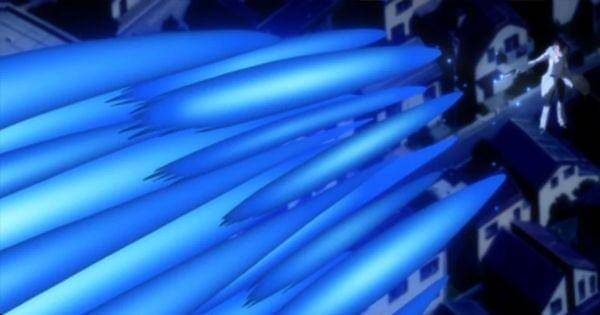 Starrk menembakkan Cero Metraletta ( Dok. Pierrot / Bleach )