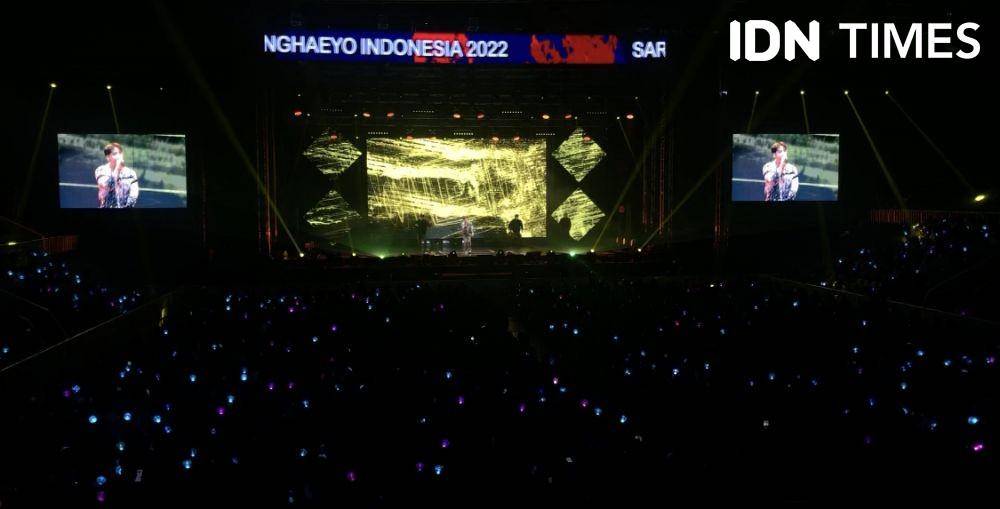 potret Jun. K di konser Saranghaeyo Indonesia 2022 (Dok. IDN Times/Elizabeth Chiquita)