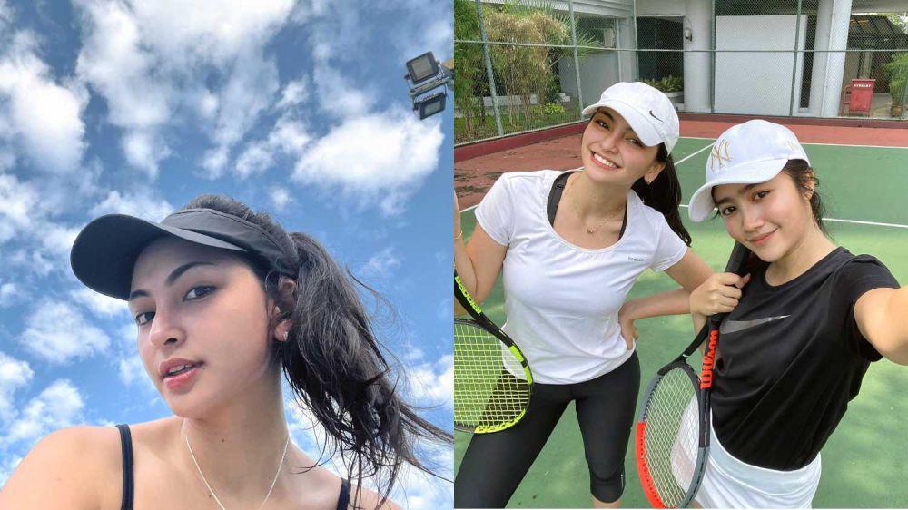 9 Potret Valerie Tifanka Olahraga Tennis, Bareng Febby Rastanty!