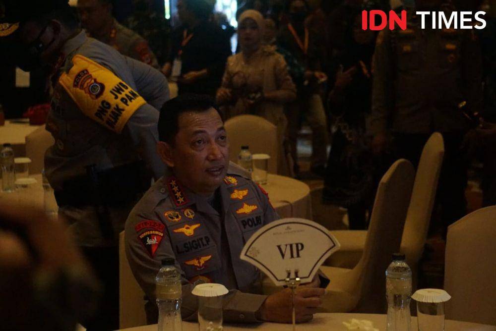 Kapolri datang ke akad nikah Kaesang dan Erina di Ambarrukmo.(IDNTimes/Herlambang Jati)