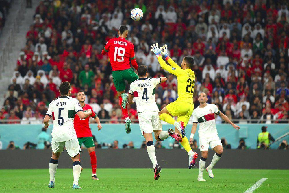 Maroko melawan Portugal di Piala Dunia 2022. (fifa.com)