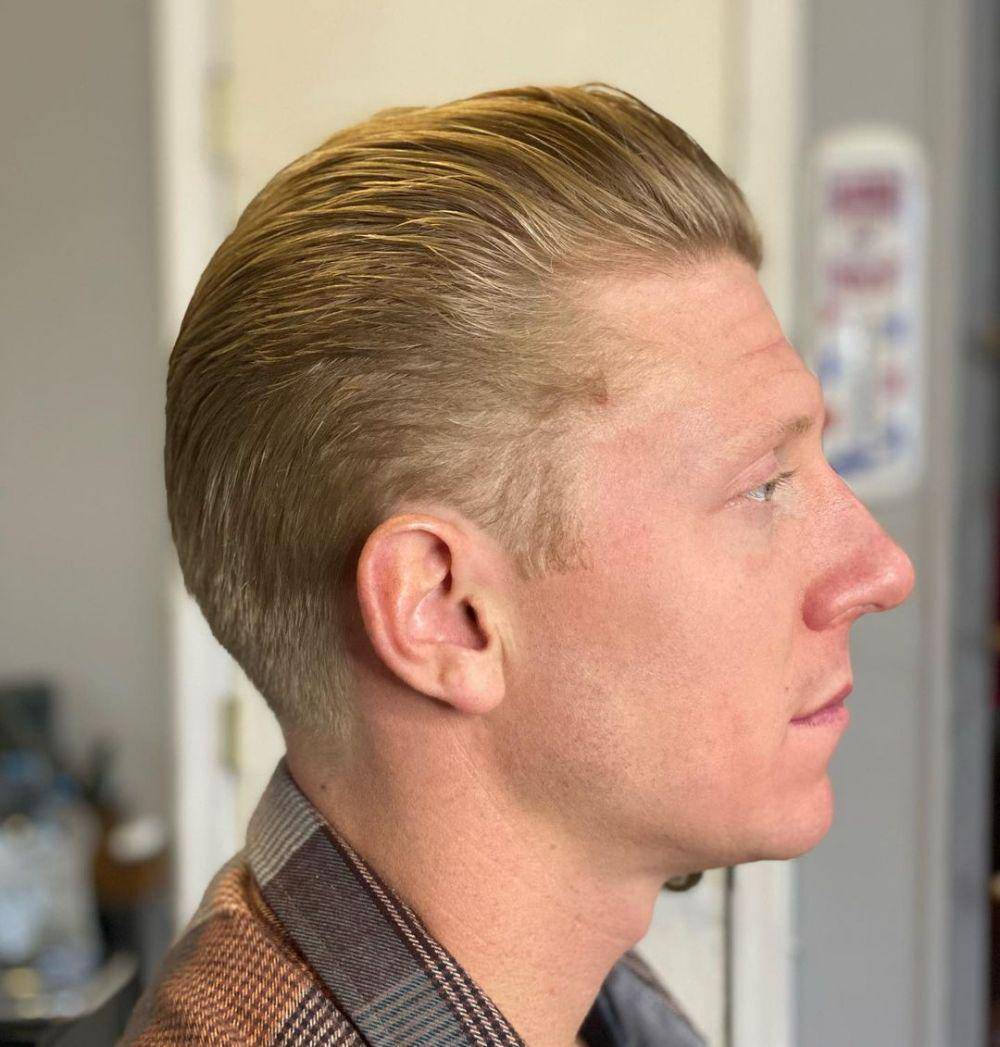 Ilustrasi gaya rambut Slick Back (instagram.com/justinscottcutshair)
