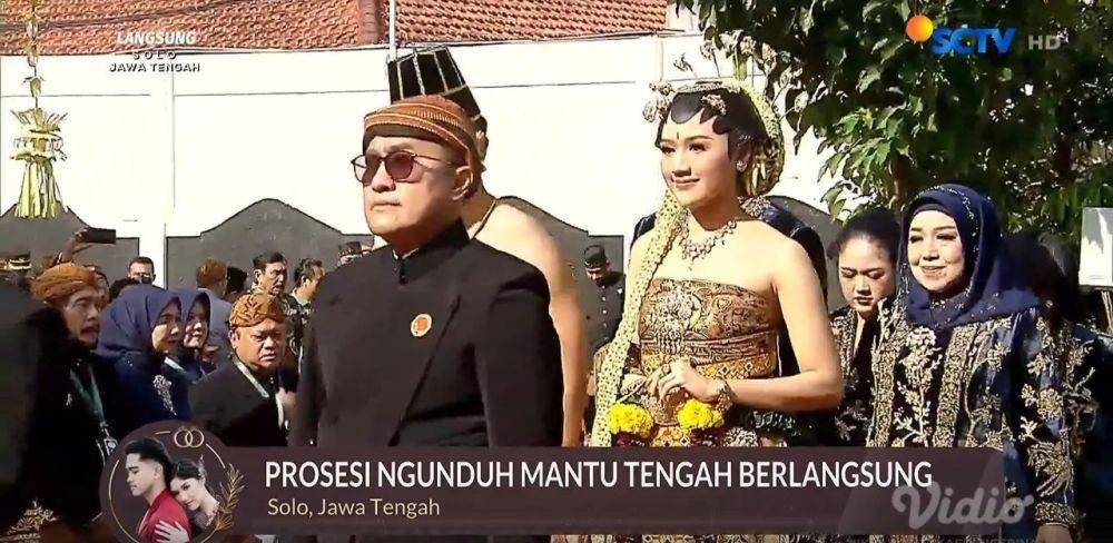 Ngunduh Mantu hingga Kirab Pengantin Kaesang Pangarep dan Erina Gudono [11/12/2022] (dok. Vidio/SCTV/)