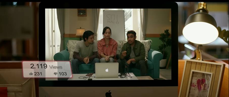 Cuplikan Naya bersama Darto-Billy melakukan live streaming (dok. Starvisionplus/Ghost Writer 2)
