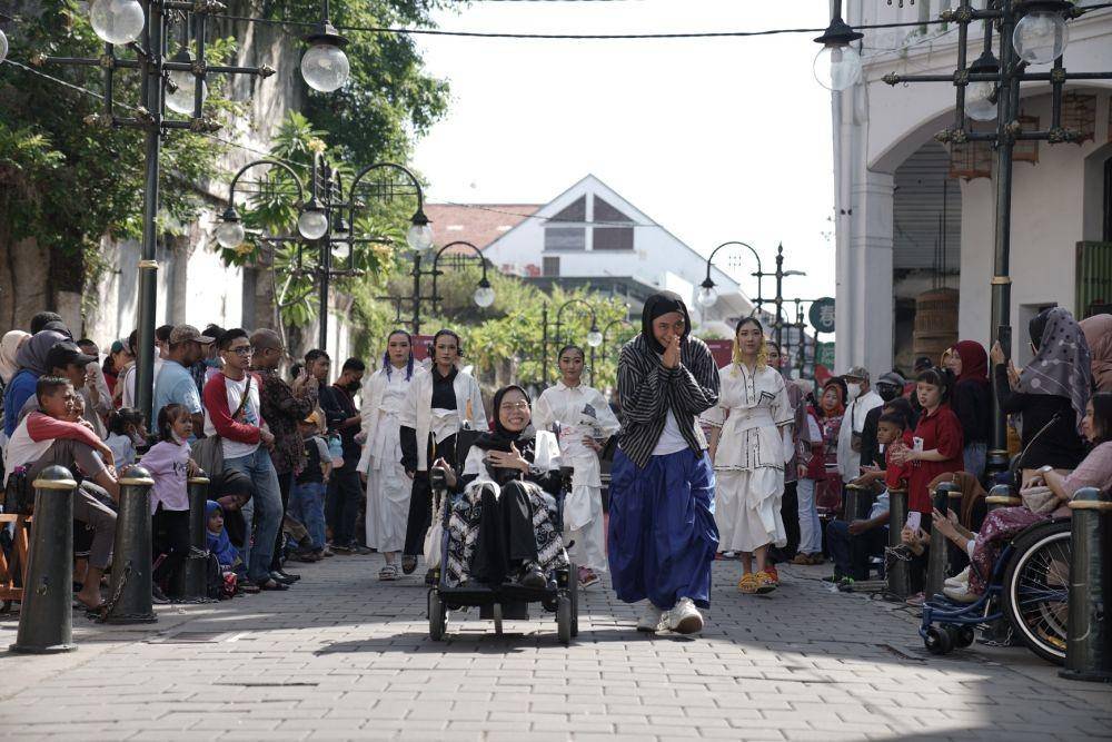 Festival Kreatif Inklusif, di Kota Lama Semarang, Minggu (11/12/2022). (Dok.Istimewa).