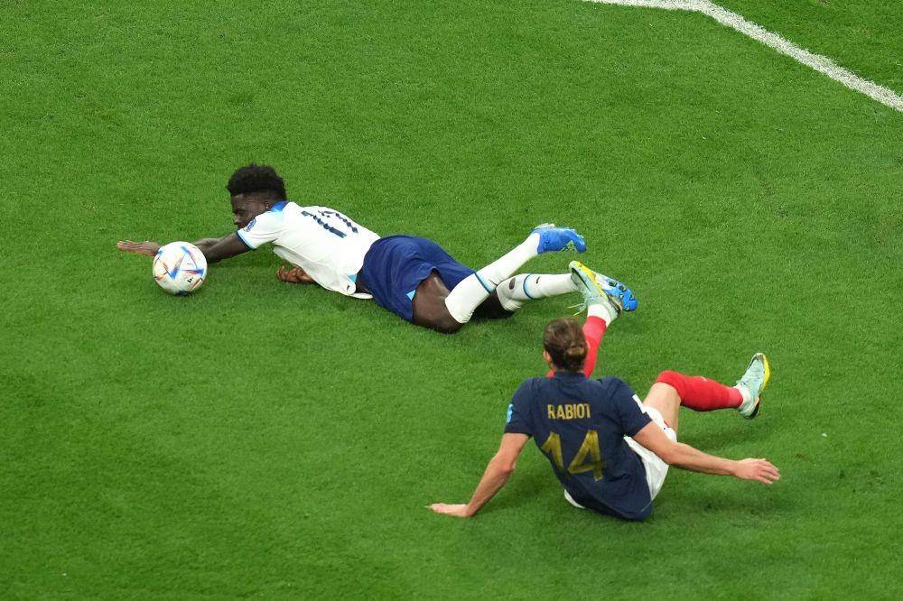 Inggris vs Prancis di Piala Dunia 2022. (twitter.com/Squawka)