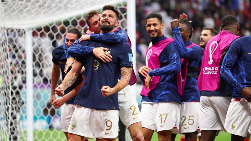 Prancis kalahkan Inggris pada perempat final Piala Dunia 2022. (twitter.com/FIFAWorldCup)