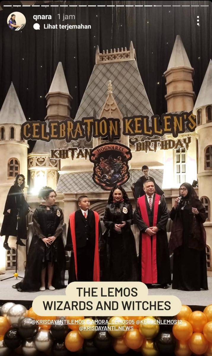 potret perayaan ultah Kellen Lemos (instagram.com/qnara)