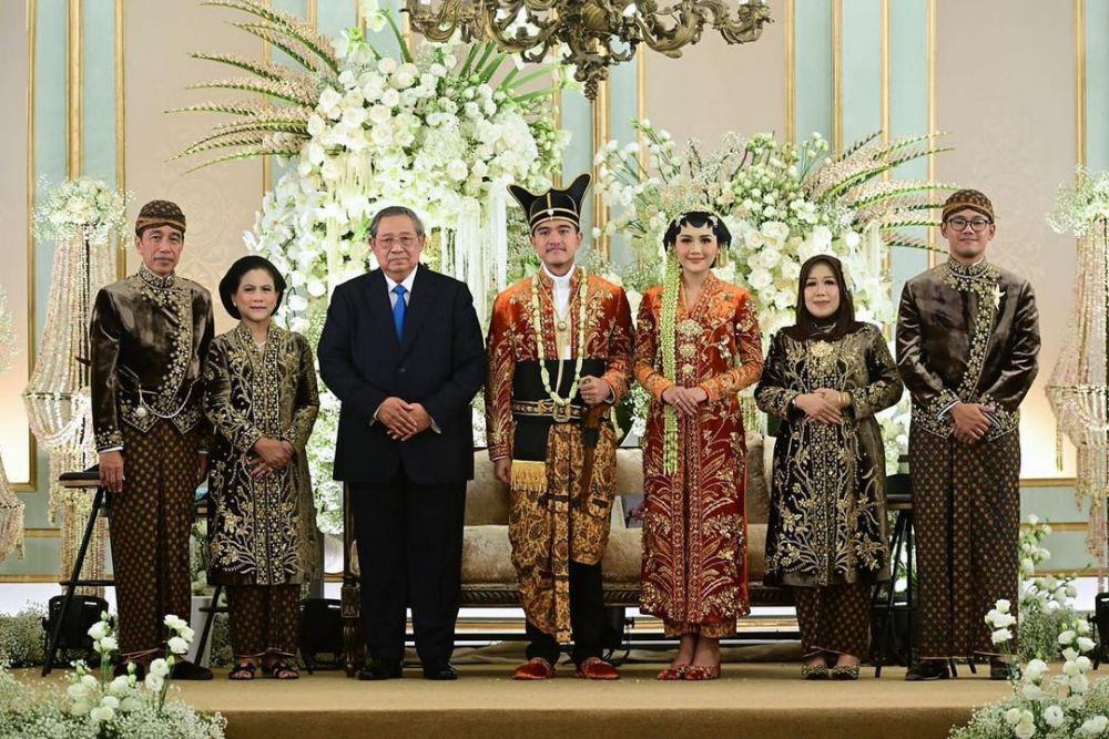 9 Potret Susilo Bambang Yudhoyono di Pernikahan Kaesang dan Erina