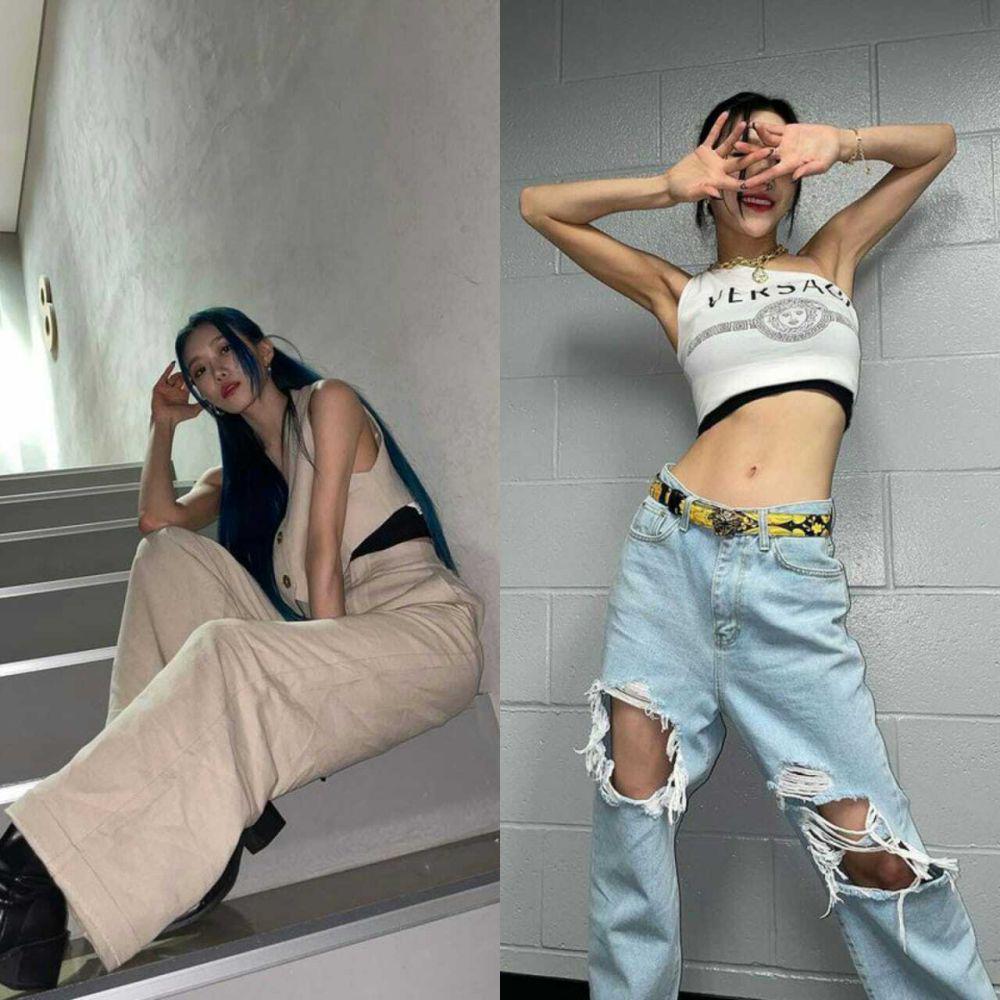9 Padu Padan Crop Top ala Dawon WJSN, Simpel nan Praktis