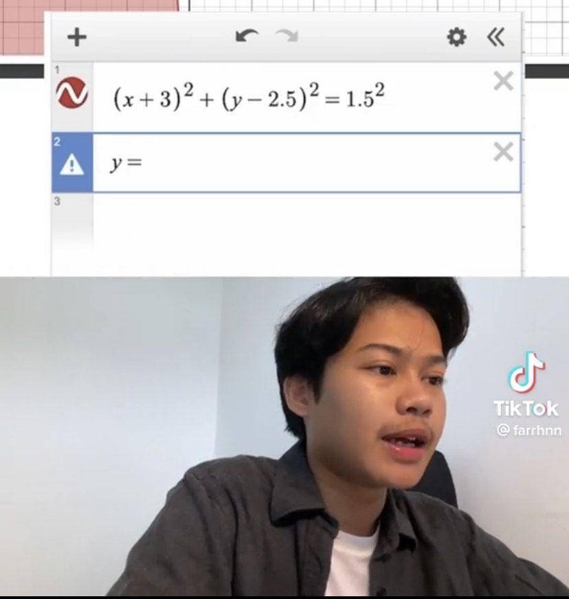 tiktoker matematika, Farhan sedang mengerjakan soal (dok.tiktok.com/farrhnn)