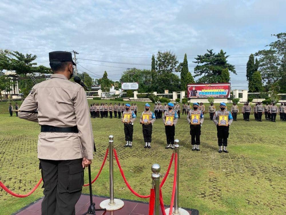 Terlibat Pidana dan Narkoba, Kapolres Lampung Utara Pecat 5 Personel