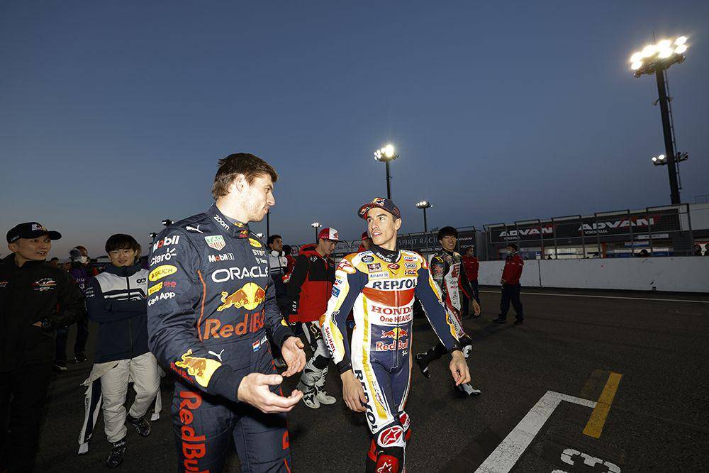 Max Verstappen dan Marc Marquez bertemu dalam acara Honda Thanks Day. (honda.co.jp)
