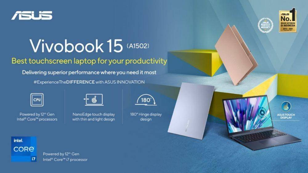 ASUS Vivobook 15, Laptop Premium Layar Sentuh dengan Harga Terjangkau!