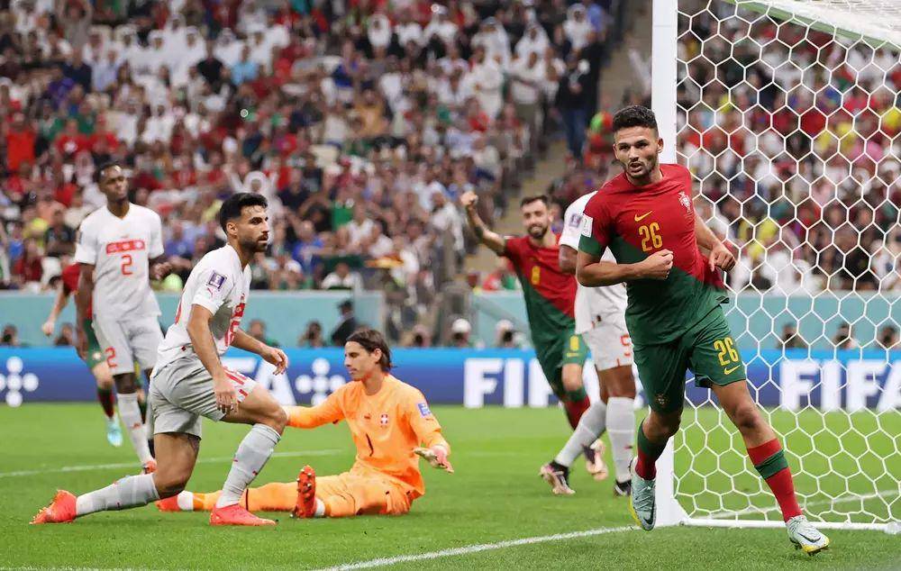 Portugal melawan Swiss di Piala Dunia 2022. (fifa.com)