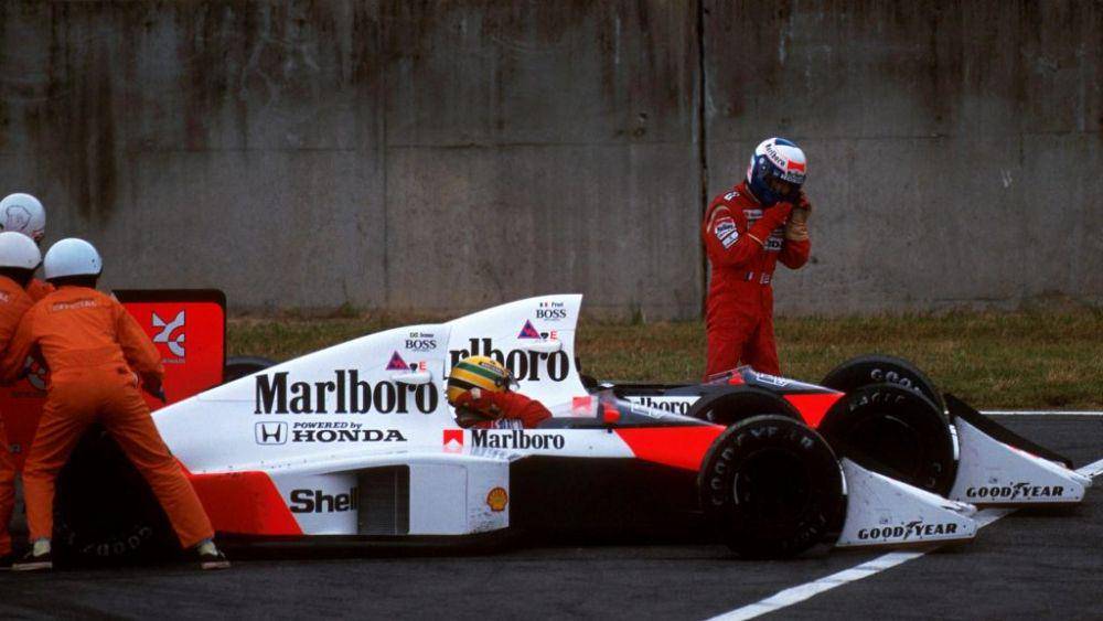 Ayrton Senna dan Alain Prost (formula1.com)