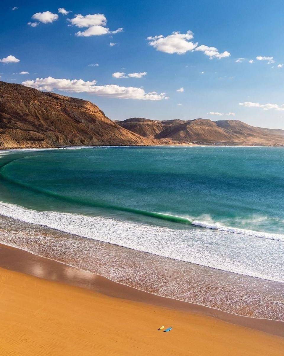 pantai di Imsouane, Maroko (instagram.com/visit_morocco_)
