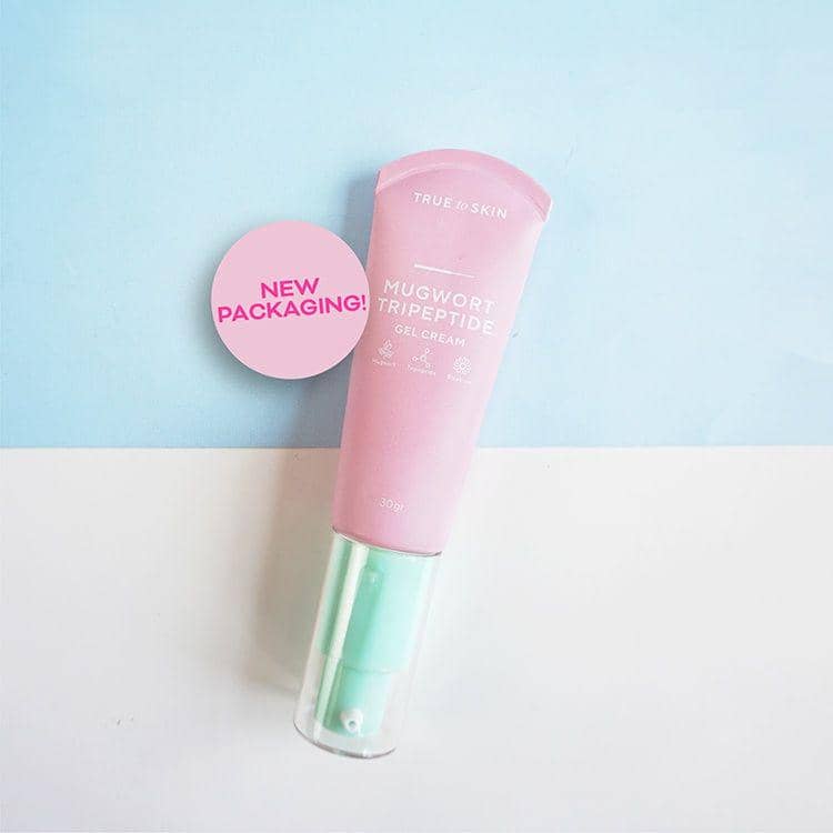 True To Skin Mugwort Tripeptide Gel Cream (shopee.co.id/truetoskin)