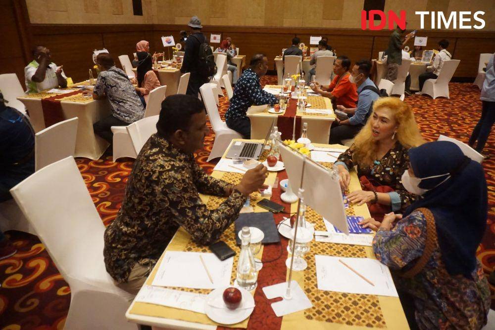 MATTA Travel Exchange (MTEX), di The Alana Hotel & Convention Center, Selasa (13/12/2022). (IDN Times/Herlambang Jati Kusumo).