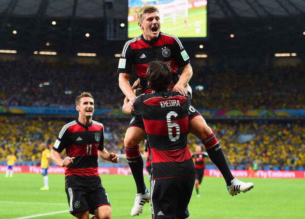 Jerman permalukan Brasil di depan publiknya sendiri pada semifinal Piala Dunia 2014 (twitter.com/FIFAWorldCup)