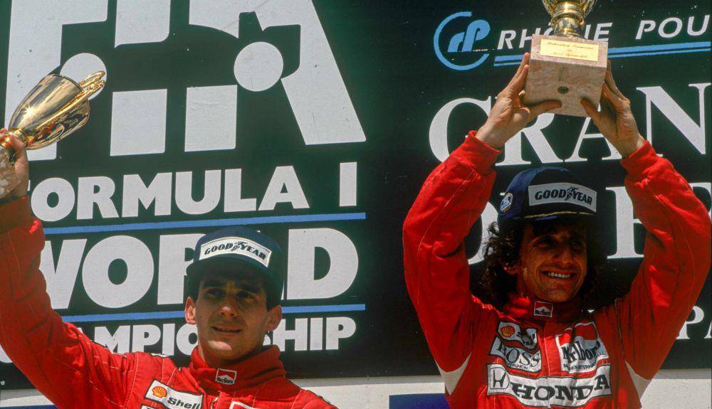 Ayrton Senna dan Alain Prost (formula1.com)