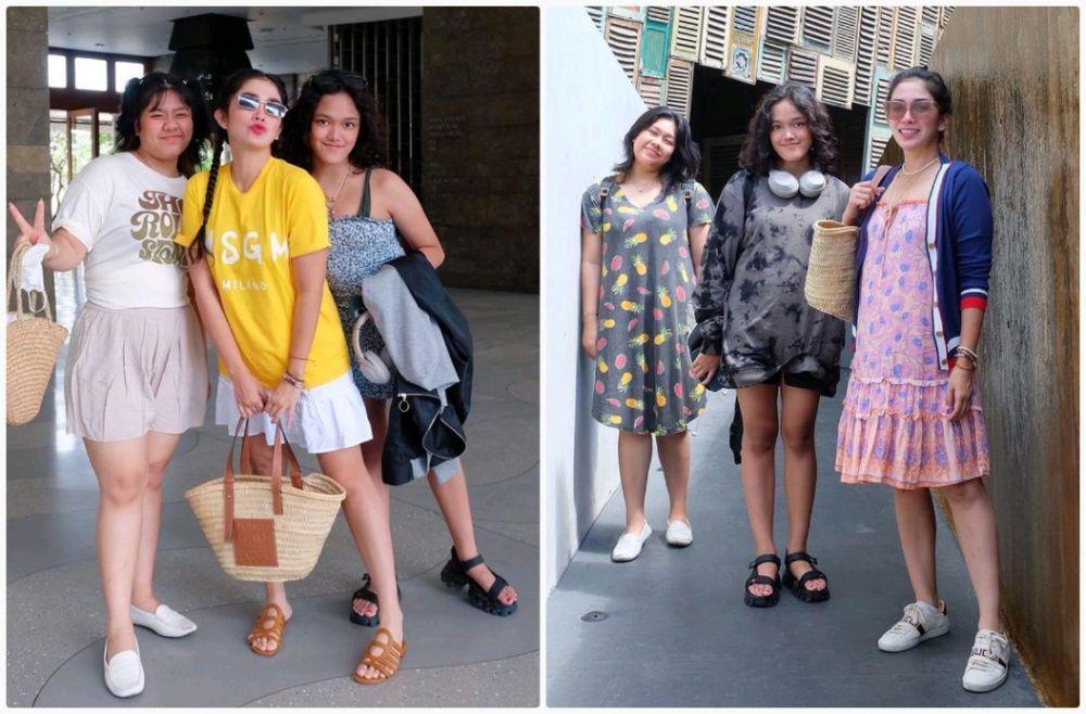 10 Potret Ussy Sulistiawaty Bersama Dua Anak Sulungnya, Bestie Abis!