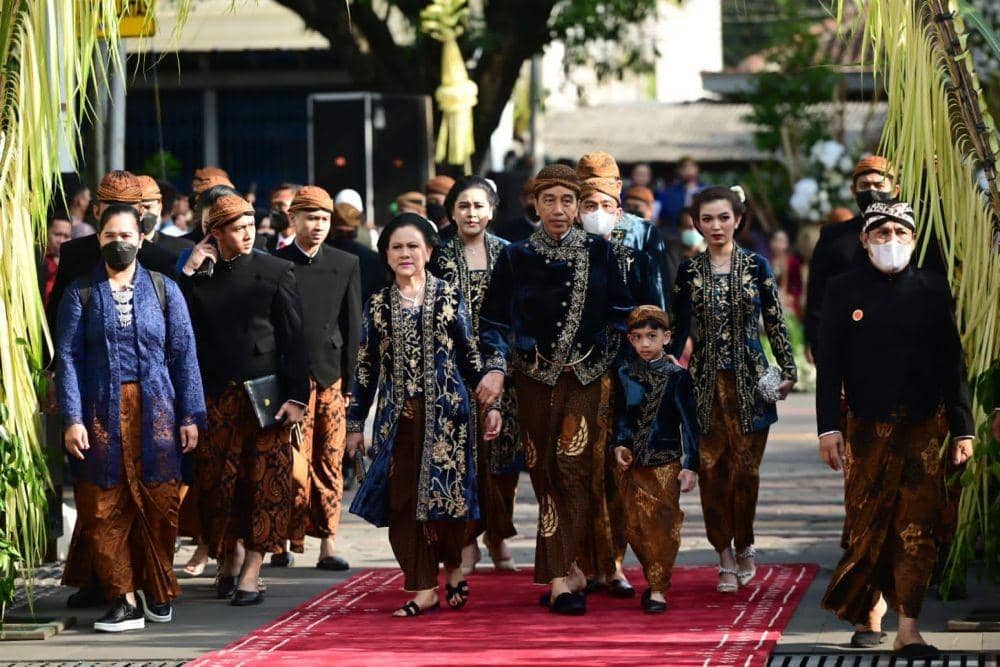 Kebaya Iriana Jokowi di Ngunduh Mantu Kaesang (dok. Tim Media Pernikahan Kaesang dan Erina)