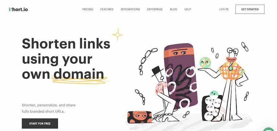 ilustrasi situs memperpendek link (dok. Short.io)