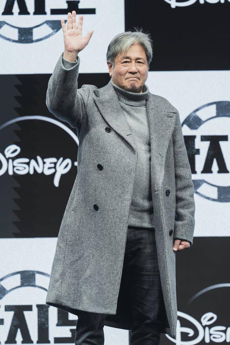 potret Choi Min-sik saat press conference big bet (dok.Disney Plus Korea)