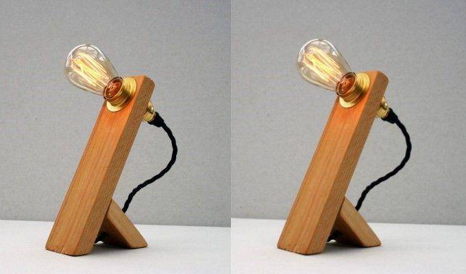 ilustrasi DIY lampu meja kayu minimalis (architectureartdesigns.com)