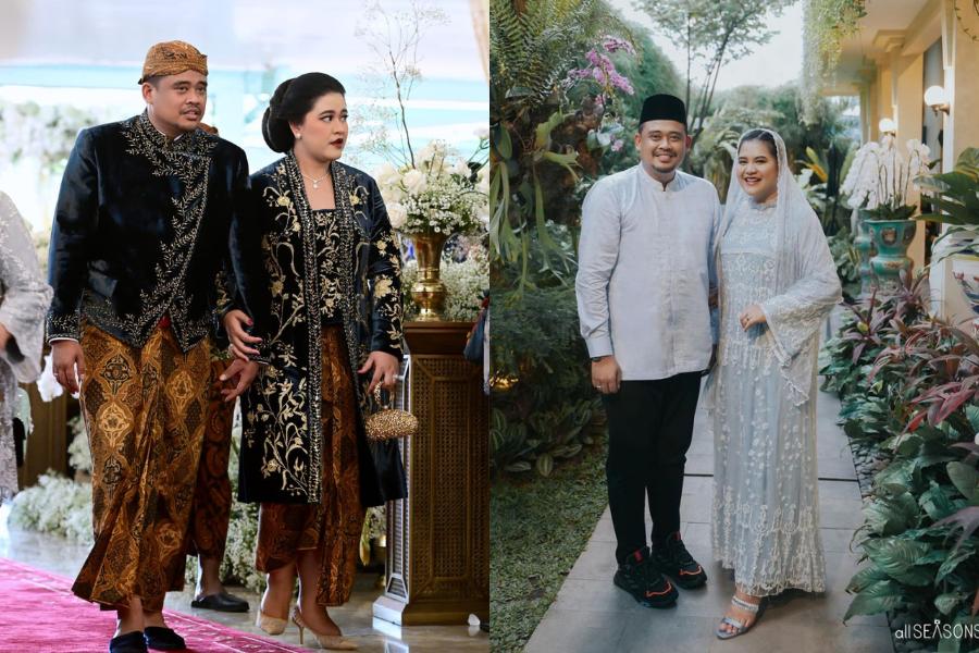 6 Kebaya dan Gaun Kahiyang Ayu di Rangkaian Pernikahan Kaesang-Erina