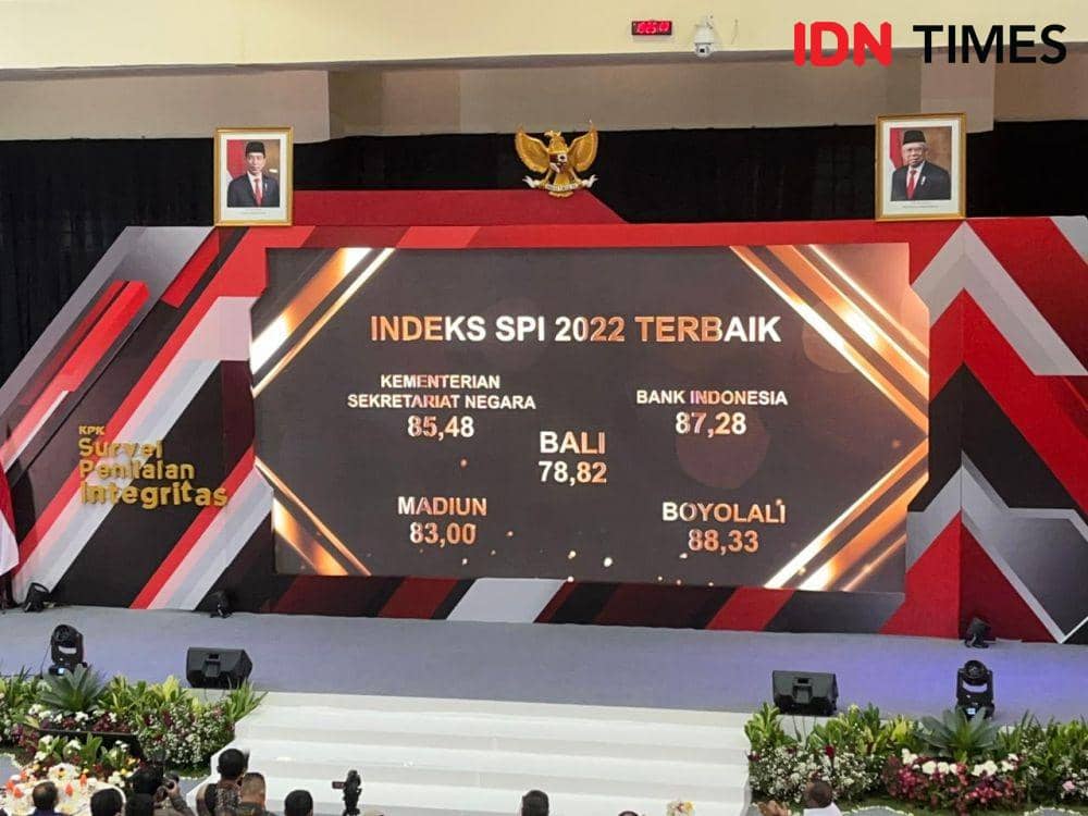 KPK merilis hasil survei indeks penilaian integritas 2022 (IDN Times/Aryodamar)