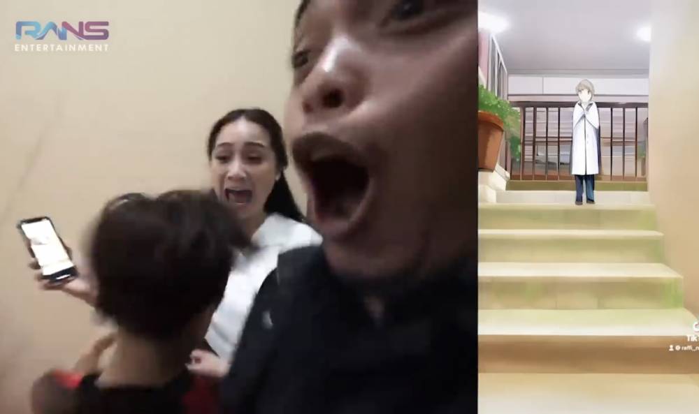 momen Gigi coba filter anime untuk cari hantu (youtube.com/RANS Entertainment)