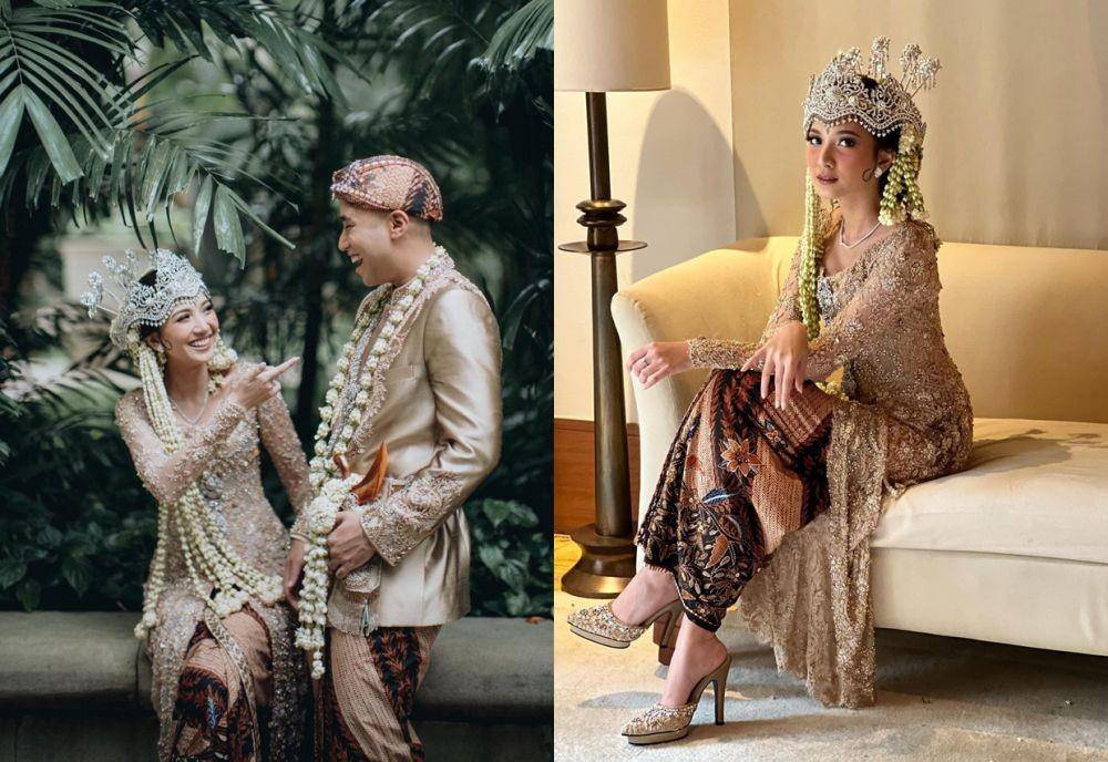 Kebaya akad nikah Sheila Dara (instagram.com/vidialdiano | instagram.com/veraanggraini_kebaya)