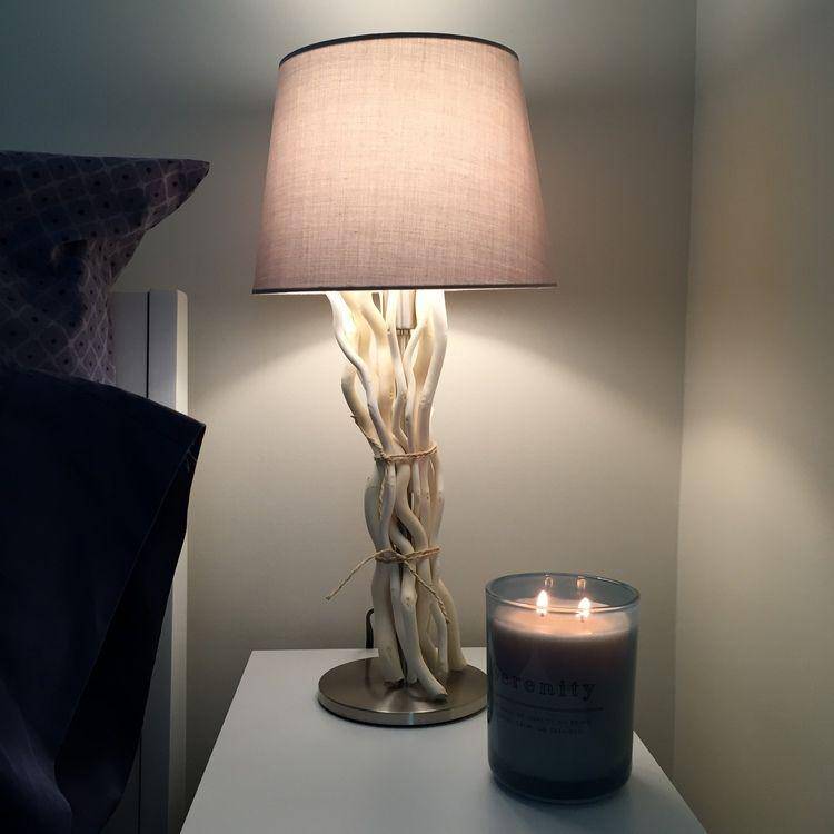 ilustrasi DIY lampu meja kayu ( stephaniemaefoster.com)