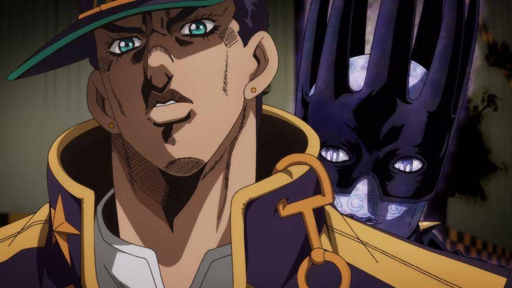 Whitesnake menyerang Jotaro. (dok. David Production/JoJo's Bizarre Adventure: Stone Ocean)