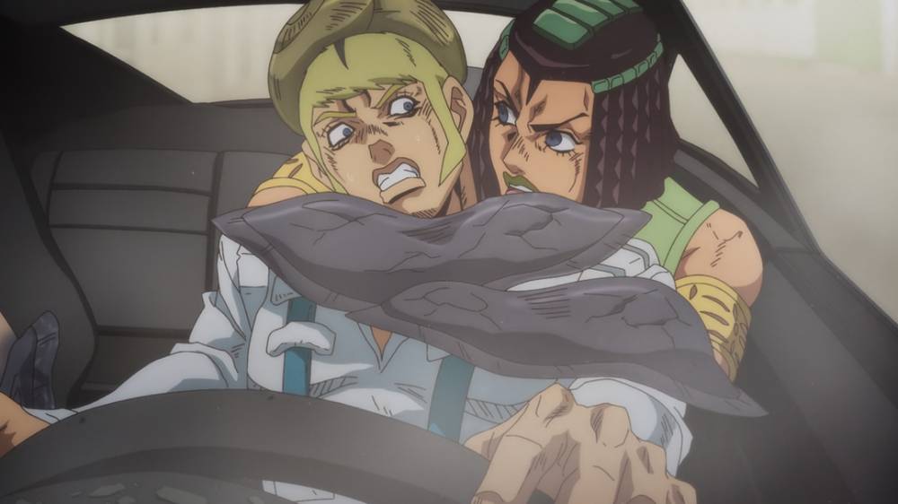 Ermes mengancam Versus. (dok. David Production/JoJo's Bizarre Adventure: Stone Ocean)