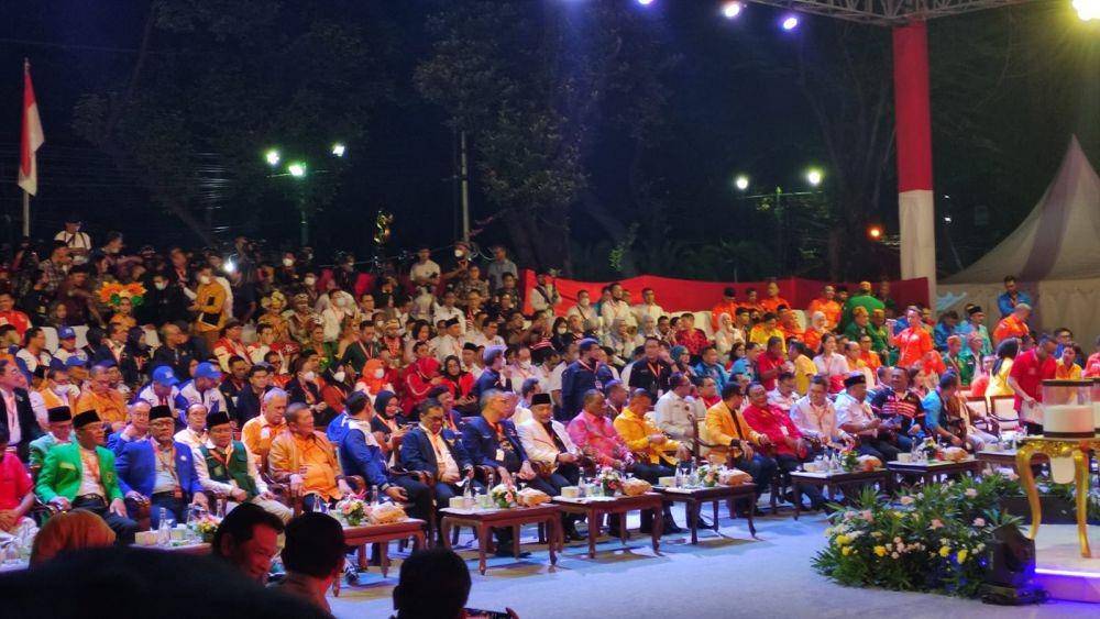 Perwakilan parpol peserta Pemilu 2024 di acara KPU.