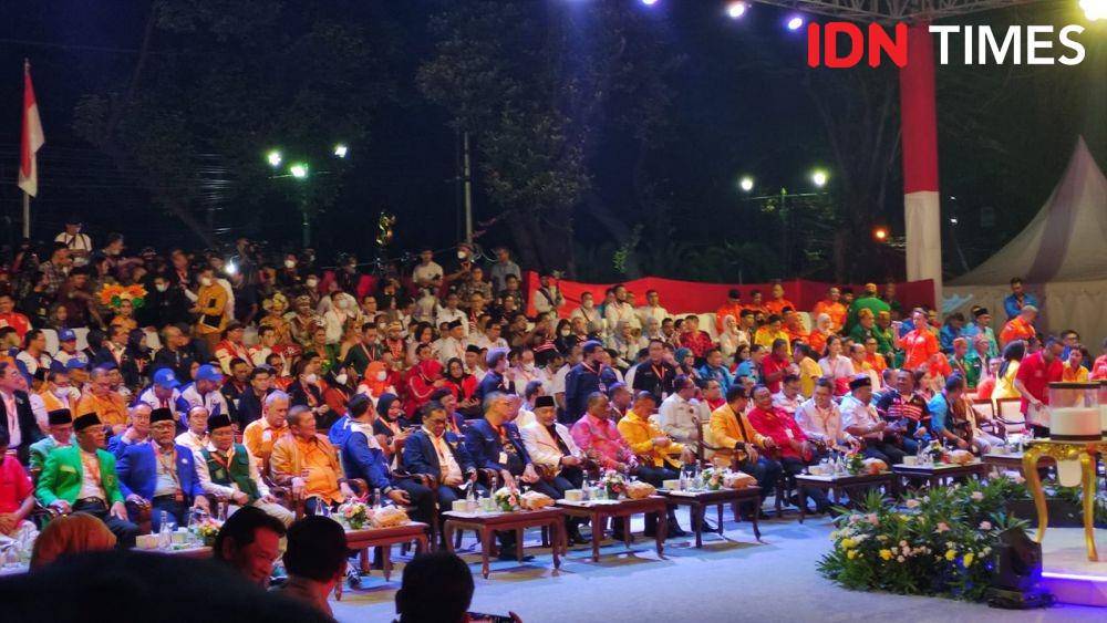 Acara pengundian dan penetapan nomor urut partai politik peserta Pemilu 2024 (IDN Times/Yosafat Diva Bayu Wisesa)