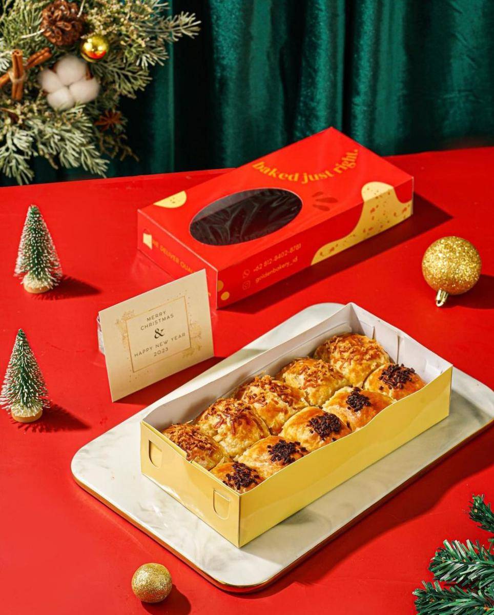 ilustrasi hamper pisang bolen dari Golden Bakery (instagram.com/goldenbakery_id)