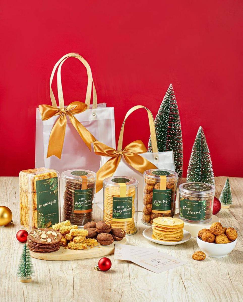 potret hamper santa's snack dari Golden Bakery (instagram.com/goldenbakery_id)