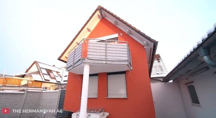 potret rumah Sarah Menzel di Jerman (youtube.com/The Hermansyah A6)