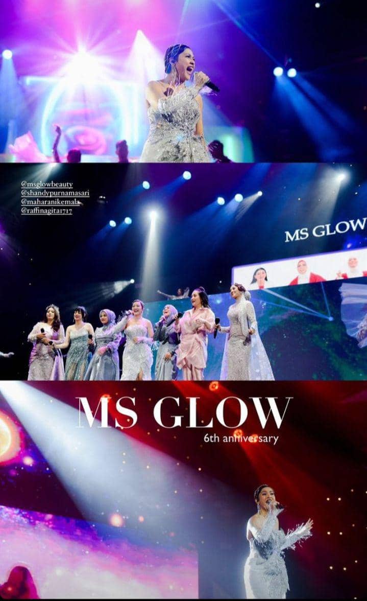potret artis di anniversary ke-6 MS Glow (instagram.com/leasimanjuntakofficial)