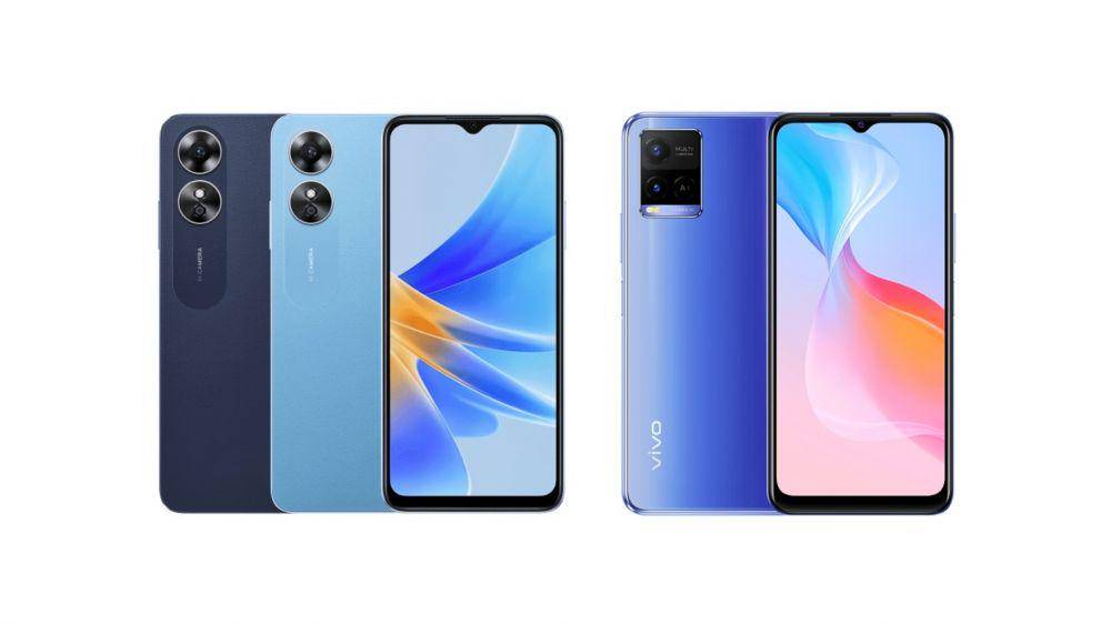 Potret OPPO A17 dan Vivo Y21 (oppo.com | vivo.com)