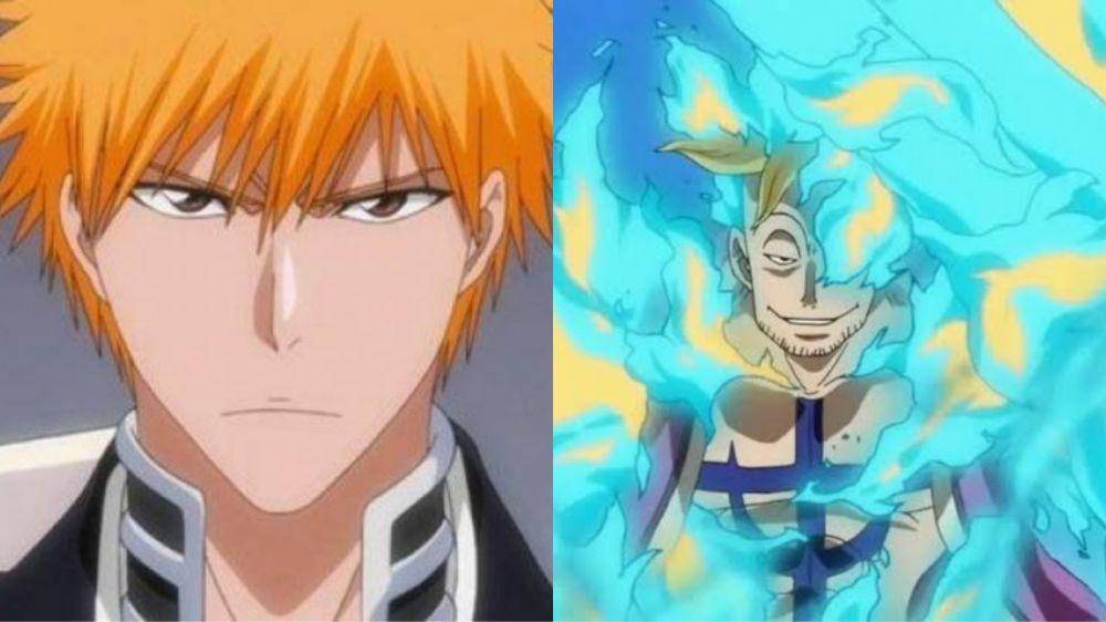 Ichigo Kurosaki dan Marco (dok. Pierrot/Bleach & Toei Animation/One Piece)