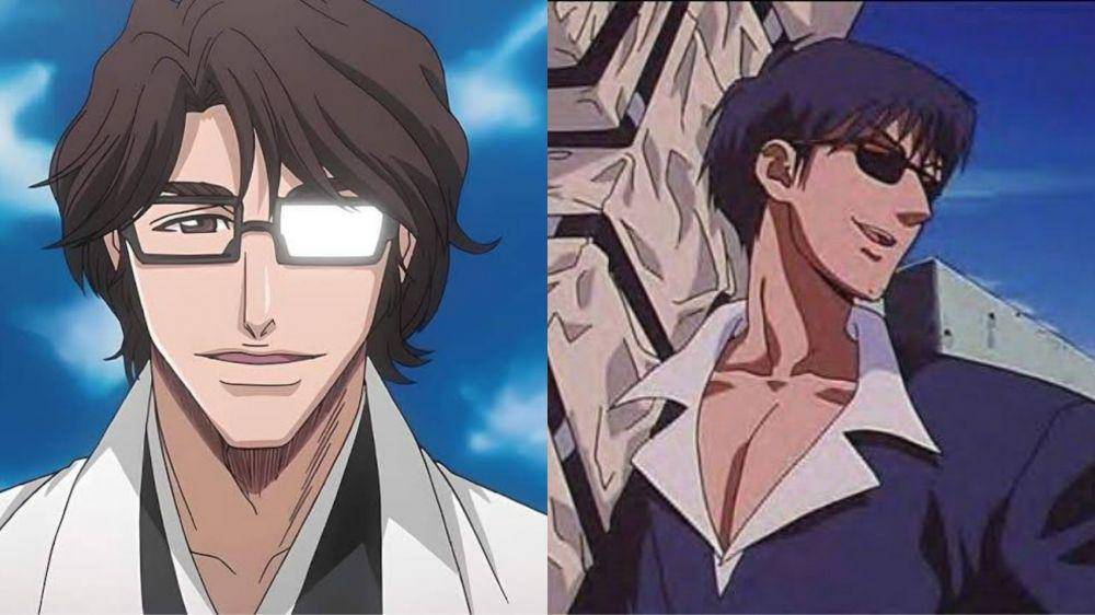 Sosuke Aizen dan Nicholas D Wolfwood (dok. Pierrot/Bleach & MADHOUSE/Trigun)