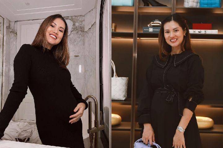 potret Atries Angel dengan baby bump (instagram.com/atriesangel)